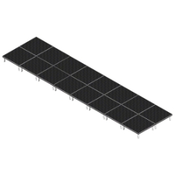 QuickLock Staging 8'x32' Indoor/Outdoor Stage System QLSTAGE832 8x32, 32x8, portable stage platform, portable staging platform, stage deck, stage panel, quicklock, quicklock staging