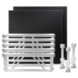 All Terrain 4'x8' Extension Kit - 5 Side Panels/3 Leg Assembly/2 Platforms, Industrial Finish AT5ADD 4x8, 8x4