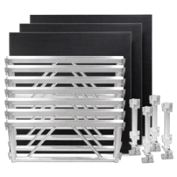 All Terrain 4'x12' Extension Kit - 7 Side Panels/4 Leg Assembly/3 Platforms, Industrial Finish AT7ADD 4x12, 12x4