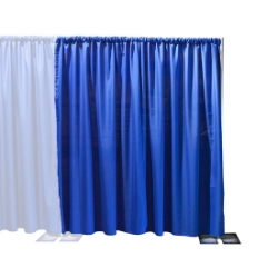 Ameristage FlexDrape 6'-10' Adjustable Back Drop Extension Kit AMFLXEXT pipe and drape, curtain wall, back drop, backdrop, background, stanchions, pipes and drapes