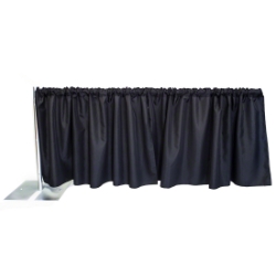 Ameristage FlexDrape 6'-10' Adjustable Back Drop Half-Wall Extension Kit AMFLXHALFEXT pipe and drape, curtain wall, back drop, backdrop, half wall extension