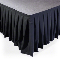 Ameristage IFR Box-Pleat Custom Stage Skirt AMSKCUST stage skirting, custom stage skirt, platform skirt, platform skirting, boxpleat, 3x3, 4x4, 4x8, 3x8