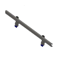 Biljax AS2100 2' Chair Rail BJX-0105-05T-24 chair rail, biljax, portable staging, safety, 2 foot, 2 foot rail, stage rail