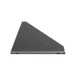 Biljax AS2100 4'x4' 45-Degree Triangle Poly Stage Deck Platform BJX-0105-29-7 triangular, 90 degree, right triangle, angled stage platform