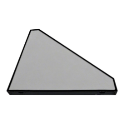 Biljax ST8100 4' 45-Degree Triangle Steel Frame Stage Deck Platform, Black Poly Ripple Plywood BJX-0106-029-7 4x4, 4 x 4, portable staging, biljax, steel frame deck, st8100, 45-degree, corner, corner stage, 45-degree corner