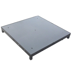 Biljax ST8100 4'x4' Square Steel Frame Stage Deck Platform, Gray Stained Plywood BJX-0106-039-6 4x4, 4 x 4, portable staging, biljax, steel frame deck, st8100