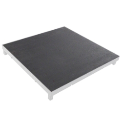 Biljax ST8100 4'x4' Stage Deck Replacement Top, Black Poly Ripple Plywood BJX-0106-12-7 4x4, 4 x 4, portable staging, biljax, steel frame deck, st8100, replacement part