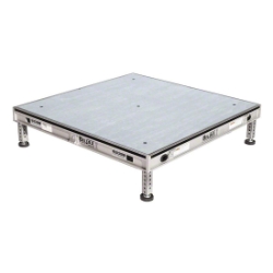 Biljax AS2100 4'x4' Portable Stage Unit, Gray Stained Plywood BJX-AS44GSP-4X4 4x4, 4 x 4, fast, pro, elite, 16 square feet stage