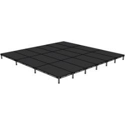 Biljax AS2100 24'x24' Portable Stage Kit (18 - 4'x8' Decks) BJX-AS48-24X24 24x24, 24 x 24, fast, pro, elite, 576 square feet stage