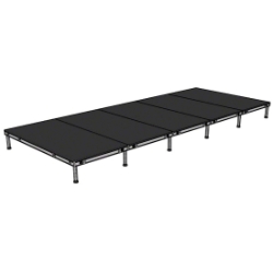 Biljax AS2100 8'x20' Portable Stage Kit (5 - 4'x8' Decks) BJX-AS48-8X20 8x20, 8 x 20, 20 x 8, 20x8, fast, pro, elite, 160 square feet stage