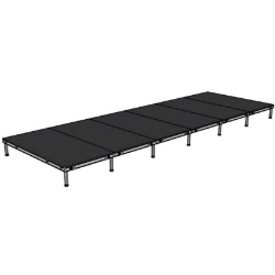 Biljax AS2100 8'x24' Portable Stage Kit (6 - 4'x8' Decks) BJX-AS48-8X24 8x24, 8 x 24, 24 x 8, 24x8, fast, pro, elite, 192 square feet stage
