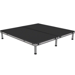 Biljax AS2100 8'x8' Portable Stage Kit (2 - 4'x8' Decks) BJX-AS48-8X8 8x8, 8 x 8, fast, pro, elite, 64 square feet stage