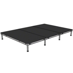 Biljax AS2100 8'x12' Portable Stage Kit (3 - 4'x8' Decks) BJX-AS48-8X12 8x12, 12x8, 8 x 12, 12 x 8, fast, pro, elite, 96 square feet stage