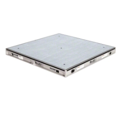 Biljax AS2100 4'x4' Square Gray Stained Plywood Stage Deck Platform BJX-C105-22-6 4x4, 4 x 4, 48x48