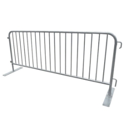 Biljax 8' Crowd Control Barrier with Flat Feet BJX-C107-160HD crowd control fence with feet, crowd control barrier, concert barrier, security barrier, concert fence, stage fence, stage barrier