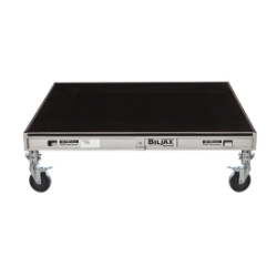Biljax AS2100 4'x4' Mobile Stage Unit, Black Poly BJX-MAS4X4-BPP 4x4, 4 x 4, fast, pro, elite, 16 square feet stage