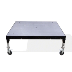 Biljax ST8100 4'x4' Mobile Stage Unit, Gray Stained Plywood BJX-MST4X4-GSP 4x4, 4 x 4, fast, pro, elite, 16 square feet stage