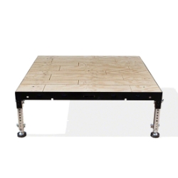 Biljax ST8100 4'x4' Portable Stage Kit, Unfinished Faux Hardwood BJX-ST-UFH-4X4 4x4, 4 x 4, fast, pro, elite, 16 square feet stage