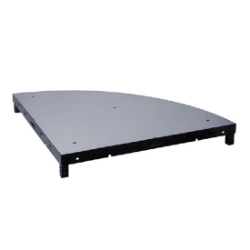 Biljax ST8100 4' Quarter-Round Stage Deck Platform BJX-0106-385-6 4x4, 4 x 4, portable staging, biljax, steel frame deck, st8100, left extension, right extension, 19-7/8