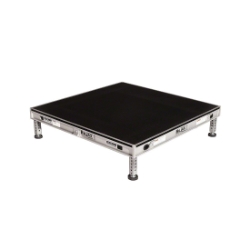 Biljax AS2100 4'x4' Portable Stage Kit, Black Poly (1 - 4'x4' Deck) BJX-AS44-4X4 4x4, 4 x 4, fast, pro, elite, 16 square feet stage