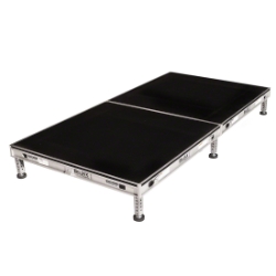 Biljax AS2100 4'x8' Portable Stage Kit (2 - 4'x4' Decks) BJX-AS44-4X8 4x8, 4 x 8, 8x4, 8 x 4, fast, pro, elite, 32 square feet stage