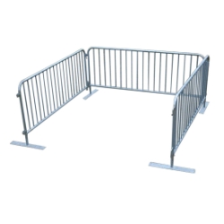 Biljax 8'x8' Crowd Barrier Event Pod BJX-EP1-3CCB crowd control barrier, concert barrier, event pod, event fence, audience pod, concert pod, audience risers
