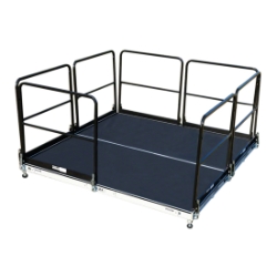Biljax 8'x8' Aluminum Stage Event Pod BJX-EP3-AS8X8 8x8, 8 x 8, fast, pro, elite, 64 square feet stage, event pod, concert pod, event platform, audience pod, platform pod
