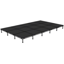 Biljax AS2100 12'x20' Portable Stage Kit (15 - 4'x4' Decks) BJX-AS44-12X20 12x20, 12 x 20, 20x12, 20 x 12, fast, pro, elite, 240 square feet stage