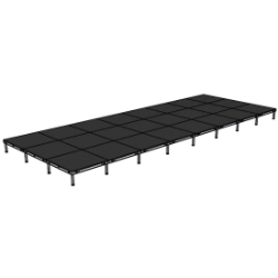 Biljax AS2100 12'x32' Portable Stage Kit (24 - 4'x4' Decks) BJX-AS44-12X32 12x32, 32 x 12, 32x12, 12 x 32, fast, pro, elite, 384 square feet stage