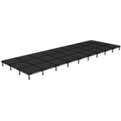 Biljax AS2100 12'x36' Portable Stage Kit (27 - 4'x4' Decks) BJX-AS44-12X36 12x36, 36 x 12, 36x12, 12 x 36, fast, pro, elite, 432 square feet stage