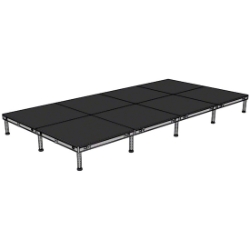 Biljax AS2100 8'x16' Portable Stage Kit (8 - 4'x4' Decks) BJX-AS44-8X16 8x16, 8 x 16, 16x8, 16 x 8, fast, pro, elite, 128 square feet stage