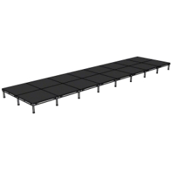 Biljax AS2100 8'x32' Portable Stage Kit (16 - 4'x4' Decks) BJX-AS44-8X32 8x32, 8 x 32, 32x8, 32 x 8, fast, pro, elite, 256 square feet stage