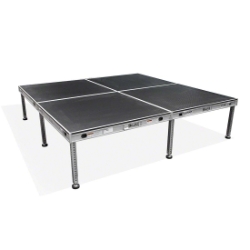Biljax AS2100 8'x8' Portable Stage Kit (4 - 4'x4' Decks) BJX-AS44-8X8 8x8, 8 x 8, fast, pro, elite, 64 square feet stage