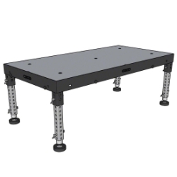 Biljax ST8100 2'x4' Portable Stage Unit, Gray Stained Plywood BJX-ST-2X4-GSP 2x4, 2 x 4, fast, pro, elite, 8 square feet stage, stage step