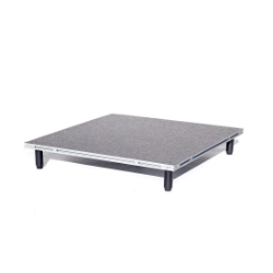 IntelliStage Lightweight 3'x3' Portable Stage Unit w/ Screw-In Legs, 6