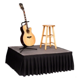 StageDrop 4'x4' Lightweight Folding Portable Stage Package SD44 4x4, 4 x 4, 48x48 modular stage, portable staging