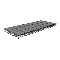 IntelliStage Lightweight 12'x28' Portable Stage System ISTAGE1228 12x28, 28x12, 336 square feet, portable stage, portable staging, lightweight, intellistage