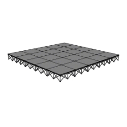 IntelliStage Lightweight 20'x20' Portable Stage System ISTAGE2020 20x20, 20 x 20, staging, easy lite, express deck, modular, portable staging, lightweight, 4x4 panels, 4x4 deck