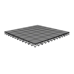 IntelliStage Lightweight 24'x24' Portable Stage System (4' Units) ISTAGE2424 24x24, 24 x 24, staging, easy lite, express deck, modular, portable staging, lightweight, 4x4 panels, 4x4 deck