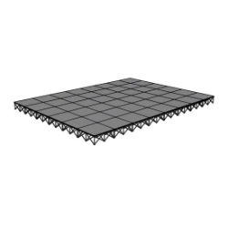 IntelliStage Lightweight 24'x32' Portable Stage System ISTAGE2432 24x32, 32x24, 768 square feet, portable staging, portable stage, lightweight, lightweight staging, intellistage, 4x4