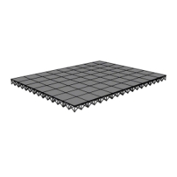 IntelliStage Lightweight 28'x36' Portable Stage System ISTAGE2836 28x36, 36x28, 1008 square feet, portable stage, portable staging, lightweight, lightweight stage, intellistage