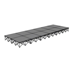 IntelliStage Lightweight 8'x24' Portable Stage System ISTAGE824 8x24, 24x8, staging, easy lite, express deck, lightweight, lightweight staging, portable stage, portable unit
