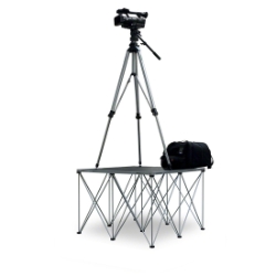 Intellistage Lightweight 3'x3' Camera Riser IS1CAMERA3 portable staging, lightweight, stage unit, 3x3, 3 x 3, modular stage, camera riser, camera platform, spider pod, spiderpod, tripod system