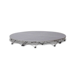 IntelliStage Lightweight 6' Round Portable Stage System SDR6 6 foot round, round stage, 6x6, 6x16, 6x24, 6x32, small stage, quarter round, SDR68, SDR616, SDR624, SDR632