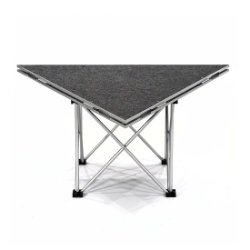 IntelliStage Lightweight 4' Equilateral Triangle Portable Stage Unit ISTAGET4 equilateral triangle platform, triangular, angled, stage unit, portable staging, portable stage, stage kit, triangle stage