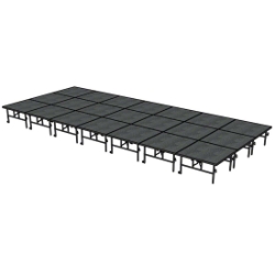 Midwest Folding TransFold 12'x28' Dual-Height Portable Stage Kit, 24