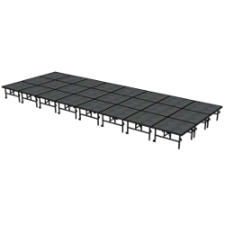 Midwest Folding TransFold 12'x32' Dual-Height Portable Stage Kit, 24