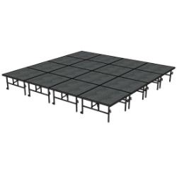 Midwest Folding TransFold 16'x16' Dual-Height Portable Stage Kit, 24