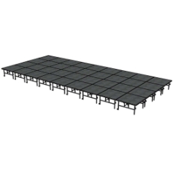 Midwest Folding TransFold 16'x36' Dual-Height Portable Stage Kit, 24