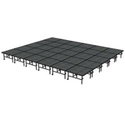 Midwest FoldingTransFold  20'x24' Dual-Height Portable Stage Kit, 24
